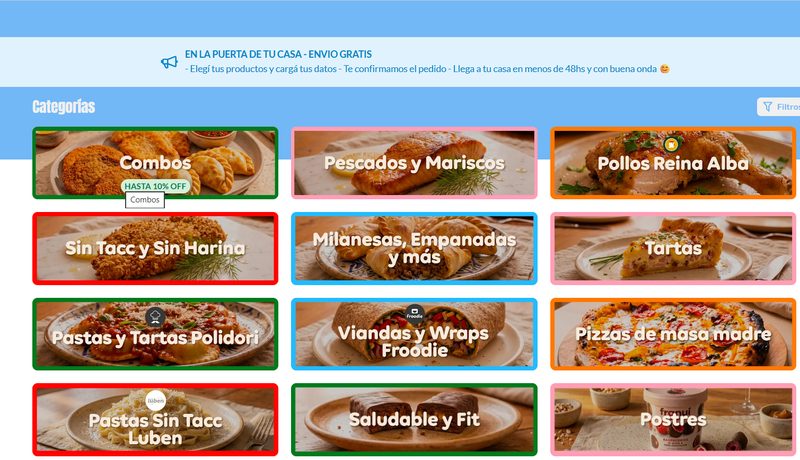Captura del sitio de Hola Delix