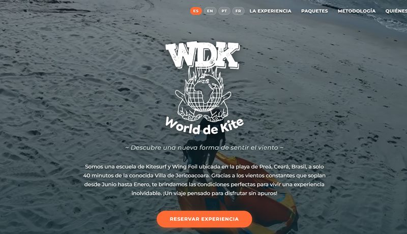 Captura del sitio de World de Kite